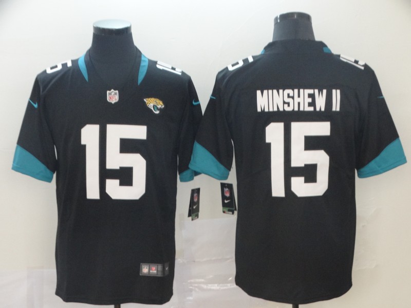 Men's Jacksonville Jaguars Gardner Minshew II #15 Black Jersey
